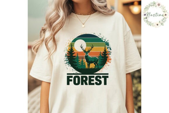 Download Forest Deer Sunset Clipart PNG - Forest Collection